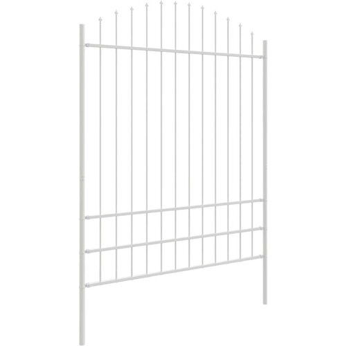  Vrtna Ograda 3 pcs Bijelo 170 x 225 cm Čelik s prahom premazan Slike