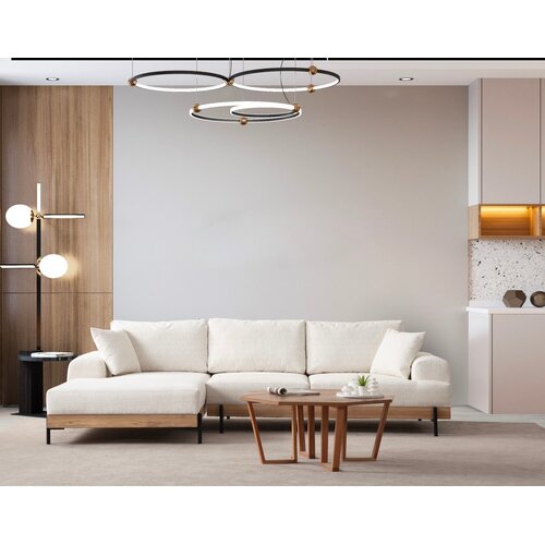 Atelier Del Sofa Ugaona garnitura Eti Oak, 98x78x170 cm, Bela Cene