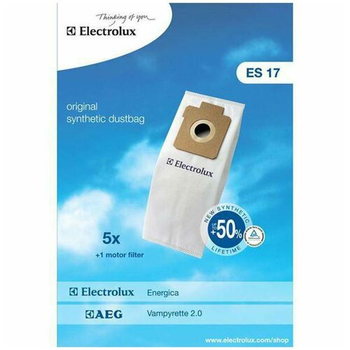 Electrolux komplet 5 vrečk in motornega filtra ES17 Slike