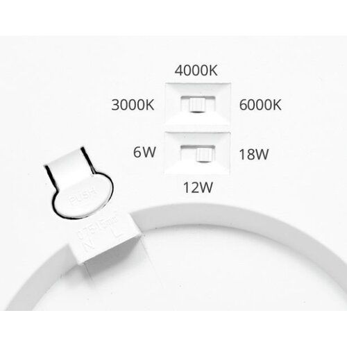 ecolite WPCB2-18W/HF/BI - led panel sa senzorom lexa LED/6/12/18W/230V Slike