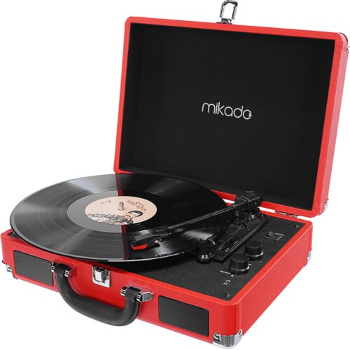  Gramofon Mikado Nostalgia MN-P317 Red Turntable + Rca + Bluetooth Supported Music Box, 23651 Cijene