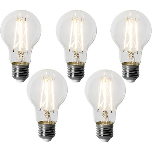 LUEDD Komplet 5 E27 zatemnitvenih LED žarnic A60 6W 500 lm 3000K Slike