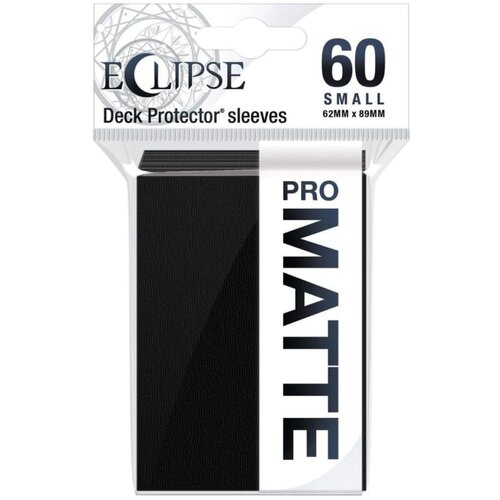 Ultra PRO Matte Eclipse Small Desk Protector Sleeves 60 - Jet Black Cene