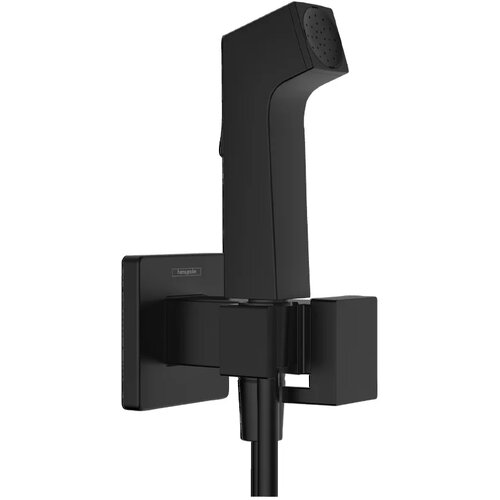 Hansgrohe ecosmart e higijenski tu&amp;scaron; za toplu vodu sa držačem za tu&amp;scaron; i tu&amp;scaron; crevom crna mat 29233670 Slike