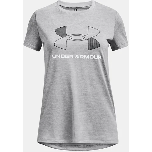 Under Armour T-Shirt UA Tech BL Twist SS-GRY - girls