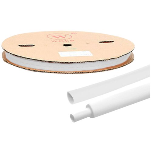 Termoskupljajući bužir 6mm beli 100m Slike