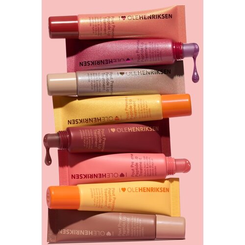 OLEHENRIKSEN Pout Preserve Peptide Lip Treatment vlažilni sijaj za ustnice odtenek Strawberry Sorbet Glimmer 12 ml Slike
