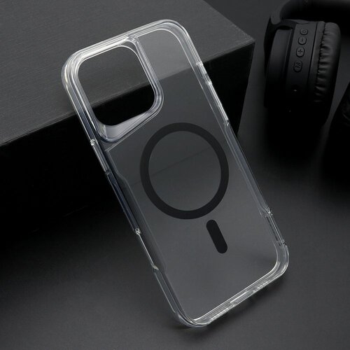 maska aura magsafe za iphone 16 pro max/ crna Slike