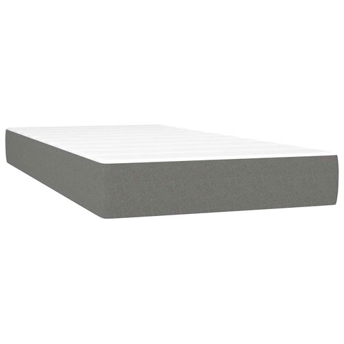  box spring s madracem LED tamnosivi 120 x 190 cm tkanina Slike