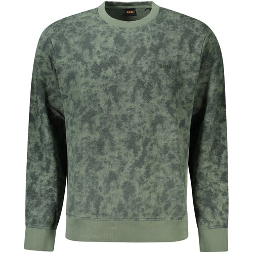 Boss HUGO SWEATSHIRT WITHOUT ZIP MEN GREEN Slike