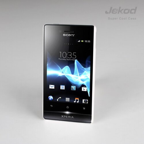 Jekod torbica pvc cool case sony xperia miro ST23i bela + zaščitna folija Cene