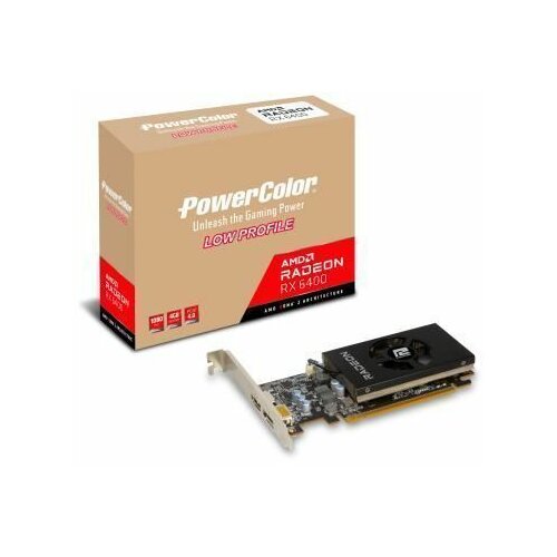 Powercolor radeon rx 6400 low profile (4GBD6-DH) grafička kartica 4GB GDDR6 64bit Slike