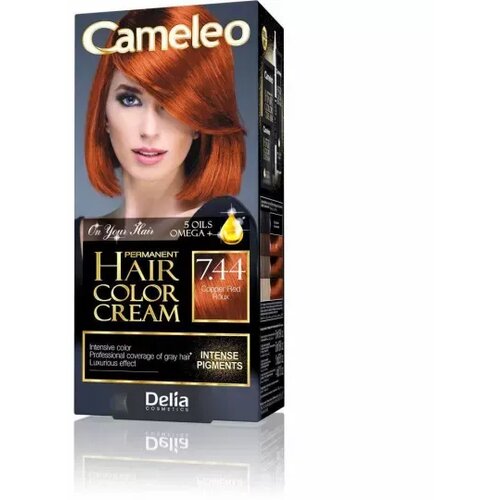 Cameleo farba za kosu omega 5 sa dugotrajnim efektom 7.44 - delia Slike