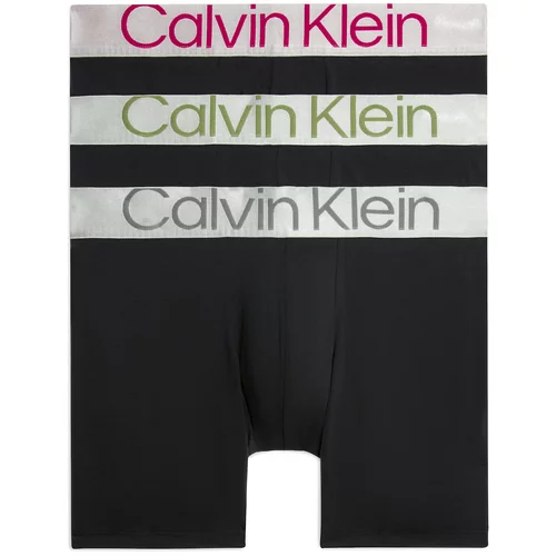 Calvin Klein Underwear Bokserice siva / maslinasta / magenta / crna