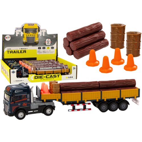 Kamion za transport trupaca s zvučnim efektima 1:24 TIR - Wood Slike