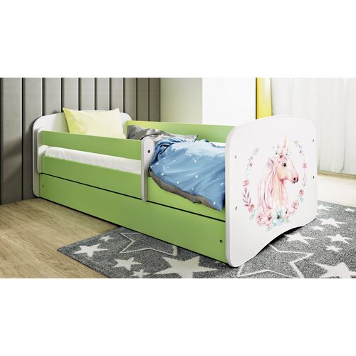 HAPPYKIDS Dječji krevet Dreamy konj 160x80 bez madraca s ladicom Zelena Cene