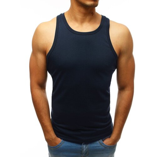 DStreet Tank top męski bez nadruku granatowy Cijene