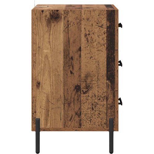  Noćni ormar Staro drvo 40 x 40 x 66 cm Konstruirano drvo Slike