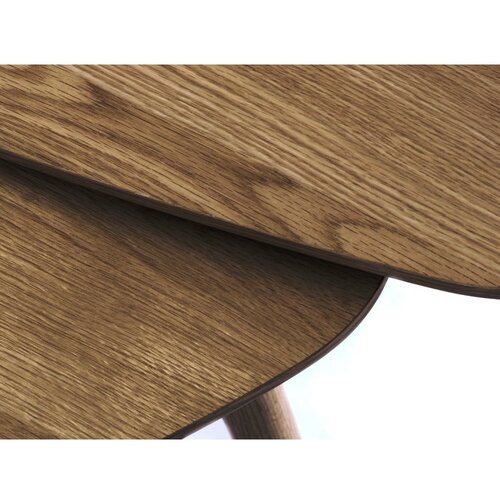 Unique Furniture rjave mizice v hrastovem dekorju v kompletu 2 ks 70x100 cm adda &amp;ndash; Slike