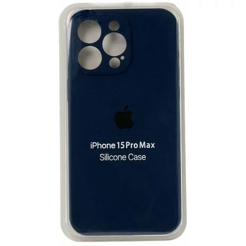  ORG Full Side Silicone Cover za iPhone 15 PRO Max tamno plava