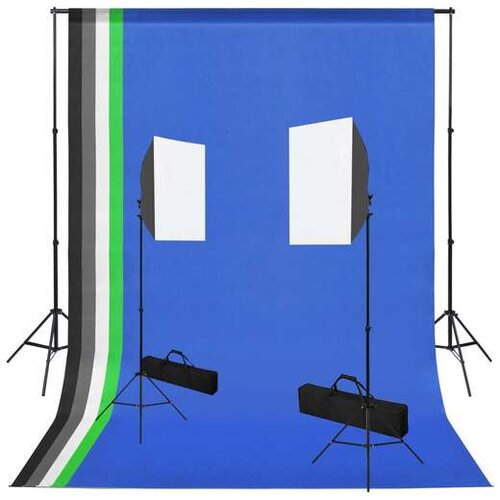  Komplet za fotografski studio z mehčali, svetilkami in ozadji Cene