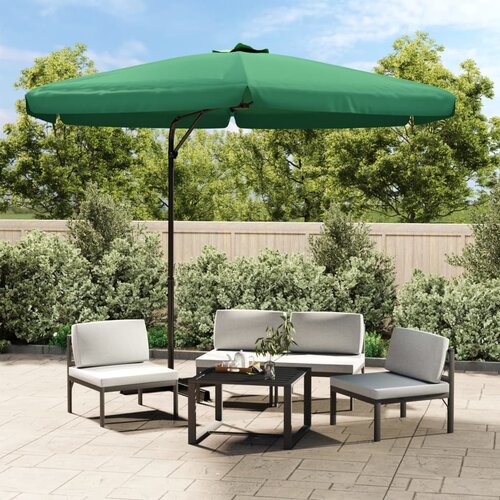 Vanjski suncobran s aluminijskim stupom 300 cm zeleni Slike