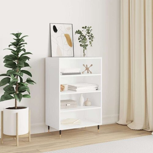  Visoka komoda bijela 57 x 35 x 90 cm od konstruiranog drva Cijene