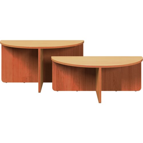  Stolić za kavu 2 pcs Vo&amp;scaron;tano smeđa 79 x 39.5 x 40 cm Slike
