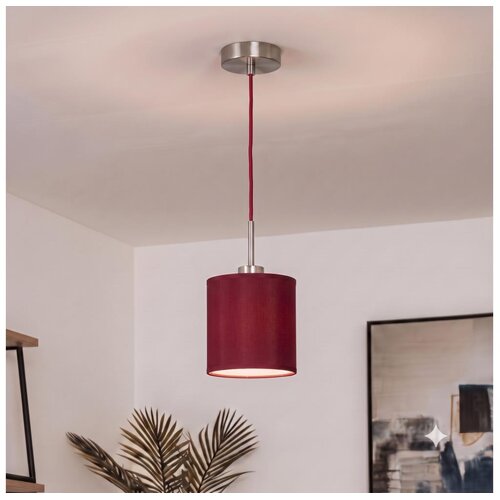 Brilagi LED luster na sajli NUBILA 1xE27/60W/230V prečnik 14 cm pompejska crvena Slike