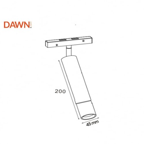 Dawn magnetic reflektor LED5-10W 3000K 24° 48V dc bakar Cene
