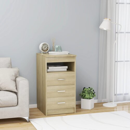 vidaXL Omarica s predali sonoma hrast 40x50x76 cm konstruiran les, (20622583) Cene
