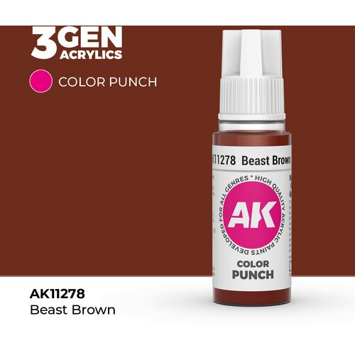 AK Interactive Beast Brown 17ml - Color Punch 3rd Gen AK11278 Cene