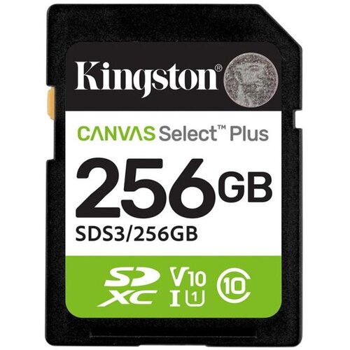 Kingston Technology 256GB SDXC Canvas Select Plus Gen3 150MB /s C10 UHS-I U1 V10 Slike