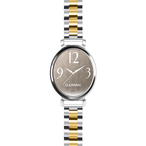 INF združljiv s garmin lily 2 - 14 mm jekleni pa&scaron;ček za uro s tremi perlami silver+gold, (5000090718) Cene