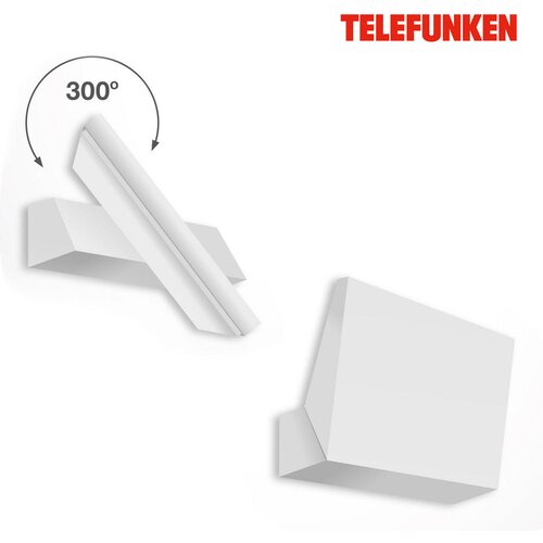 Lesnina XXXL Telefunken - LED spolja&amp;scaron;nje zidno svetlo LED/10W/230V IP44 belo Slike