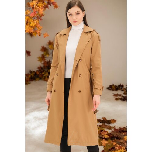 Dewberry Z6737 WOMEN'S TRENCH COAT-FLAT CAMEL Cijene