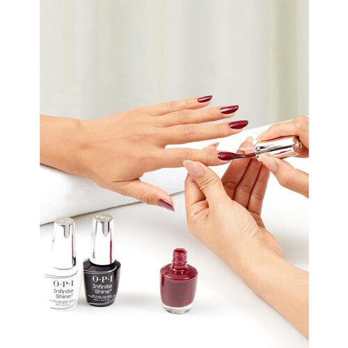 OPI Infinite Shine Silk lak za nokte s gel efektom Malaga Wine 15 ml Slike