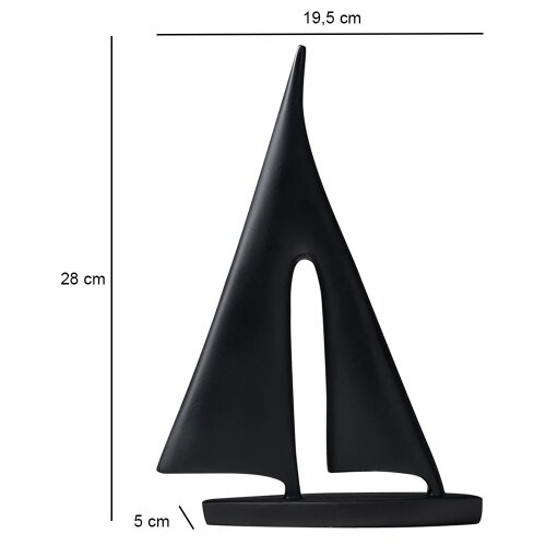  Stona dekoracija 28 cm od smole/crna Slike