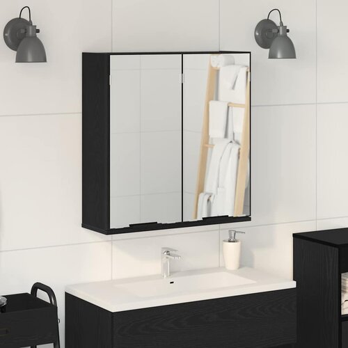 Ogledalo ormar Crni hrast 64 x 20 x 67 cm Konstruirano drvo Cene