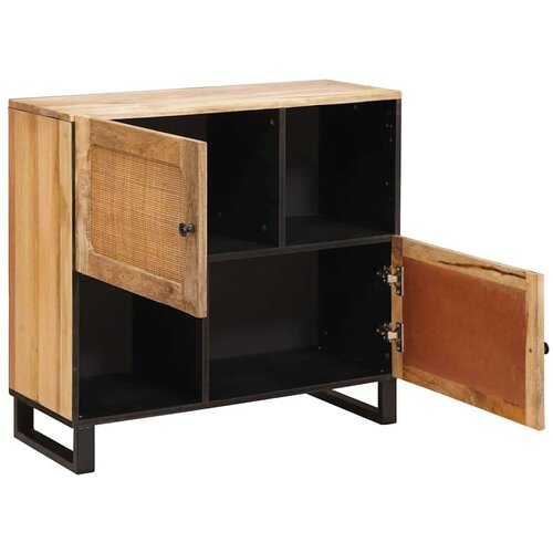  Kreveta s pohranom Smeđa 80 x 33 5 x 75 cm Čvrsto drvo manga Slike