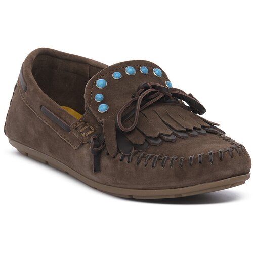 Café Noir Mokasini & Jadralni čevlji CAFE ' NOIR M005 MOCASSINO TAUPE Kostanjeva Cene