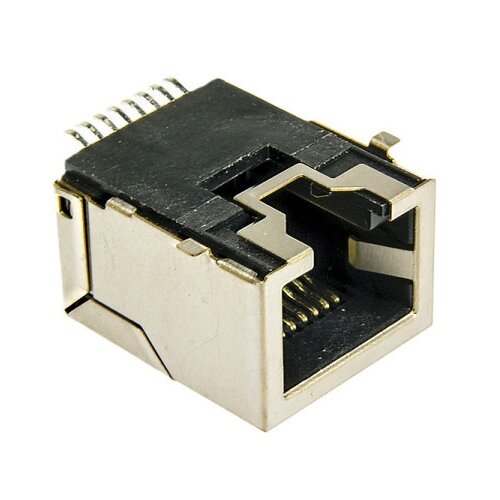 Oem Utičnica RJ45 w/oLED w/Shield TD SMD w/I T&amp;amp;R (5mm) ( RJ45-009 ) Slike