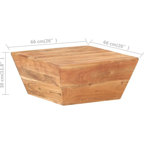  Stolić za kavu V-oblika 66 x 66 x 30 cm masivno bagremovo drvo Slike