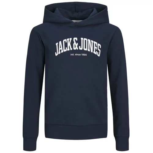 Jack & Jones Sweater majica mornarsko plava / bijela