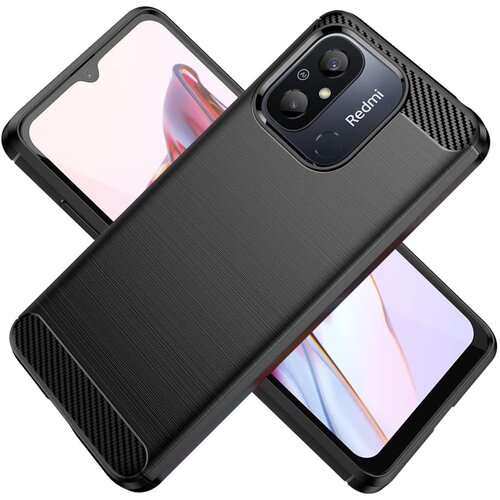 Carbon Case maskica za XIAOMI Redmi 12C crna Slike