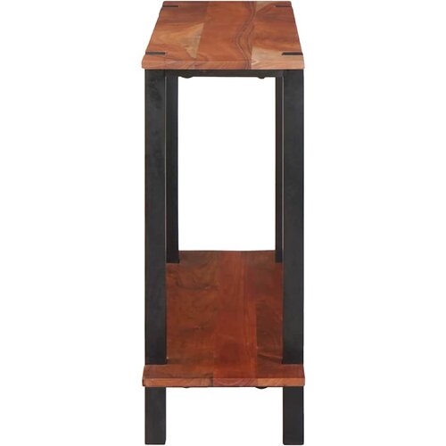  Konzolna stolica s policom Smeđa i crna 110 x 30 x 75 cm Slike