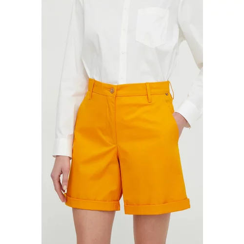 Tommy Hilfiger Kratke hlače ženski, oranžna barva
