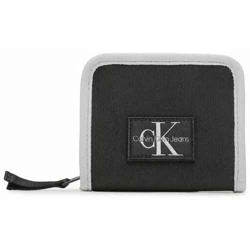 Calvin Klein Jeans Otroška denarnica Colour Blocking Velcro Wallet IU0IU00452 Črna