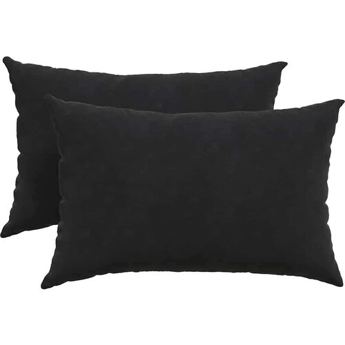 VidaXL jastučići za sofu 2 pcs crna 60 x 40 cm kordura tekstil Slike