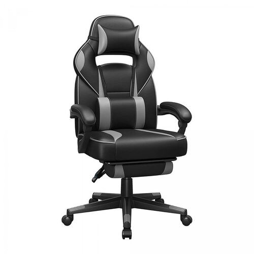 Songmics Gaming stol OBG073B03, črno siv Cene